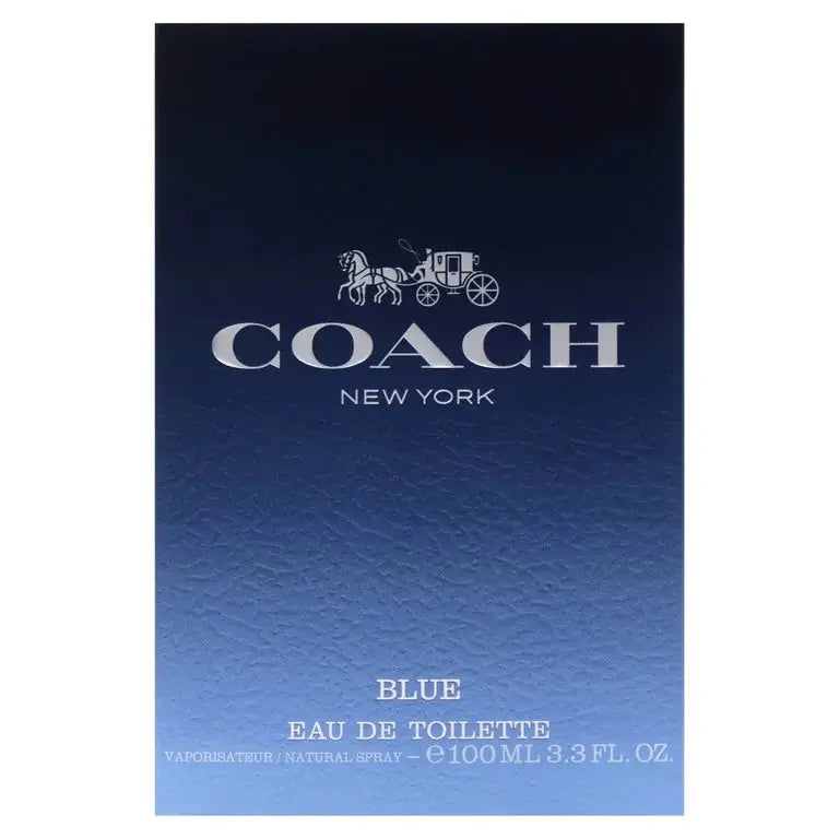 Coach New York Blue By Coach – For Men 3.3oz Eau De Toilette.