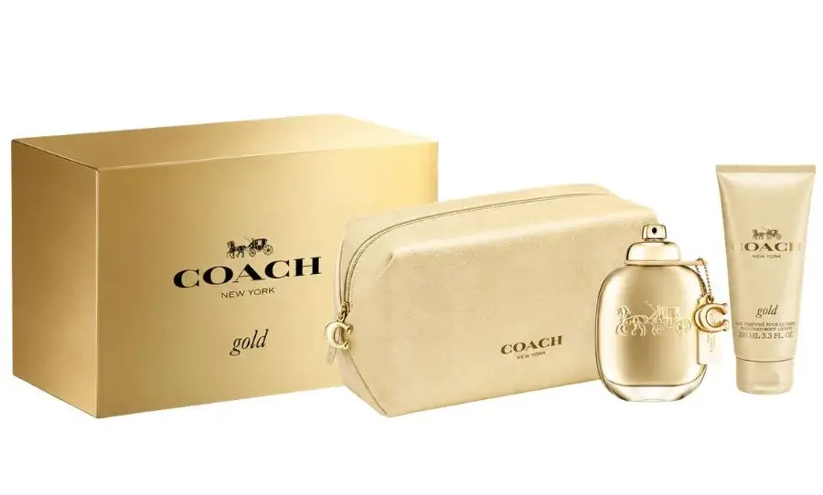 Coach Gold New York for Women 3Pcs Set 3.0oz Parfum Spray
