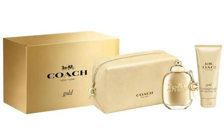 Coach Gold New York for Women 3Pcs Set 3.0oz Parfum Spray
