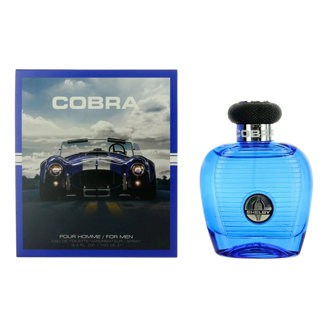 Cobra Blue By Shelby For Men 3.4oz EDT Spray