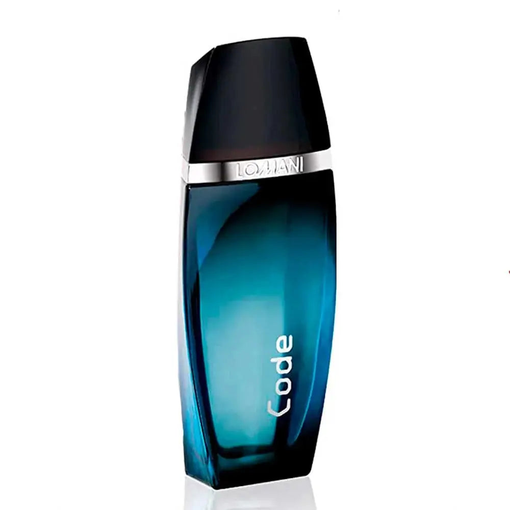 Code by Lomani Men 3.3oz EDT perfume bottle detail