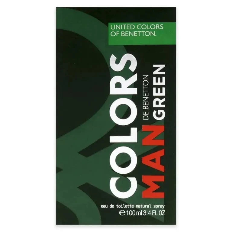 Benetton Colors Man Green 3.4oz Men’s Eau de Toilette