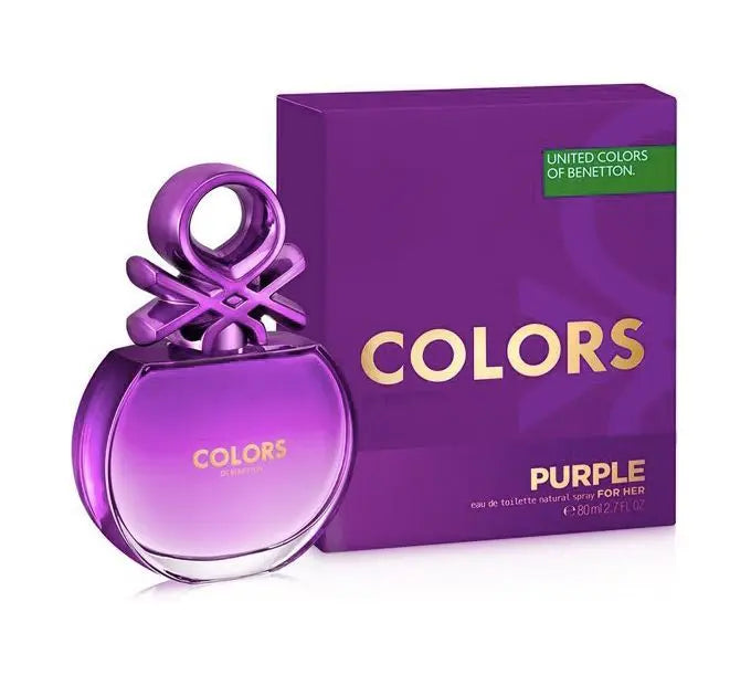 Colors Purple By Benetton For Women 2.7 EDP Spray - perfumesandrea