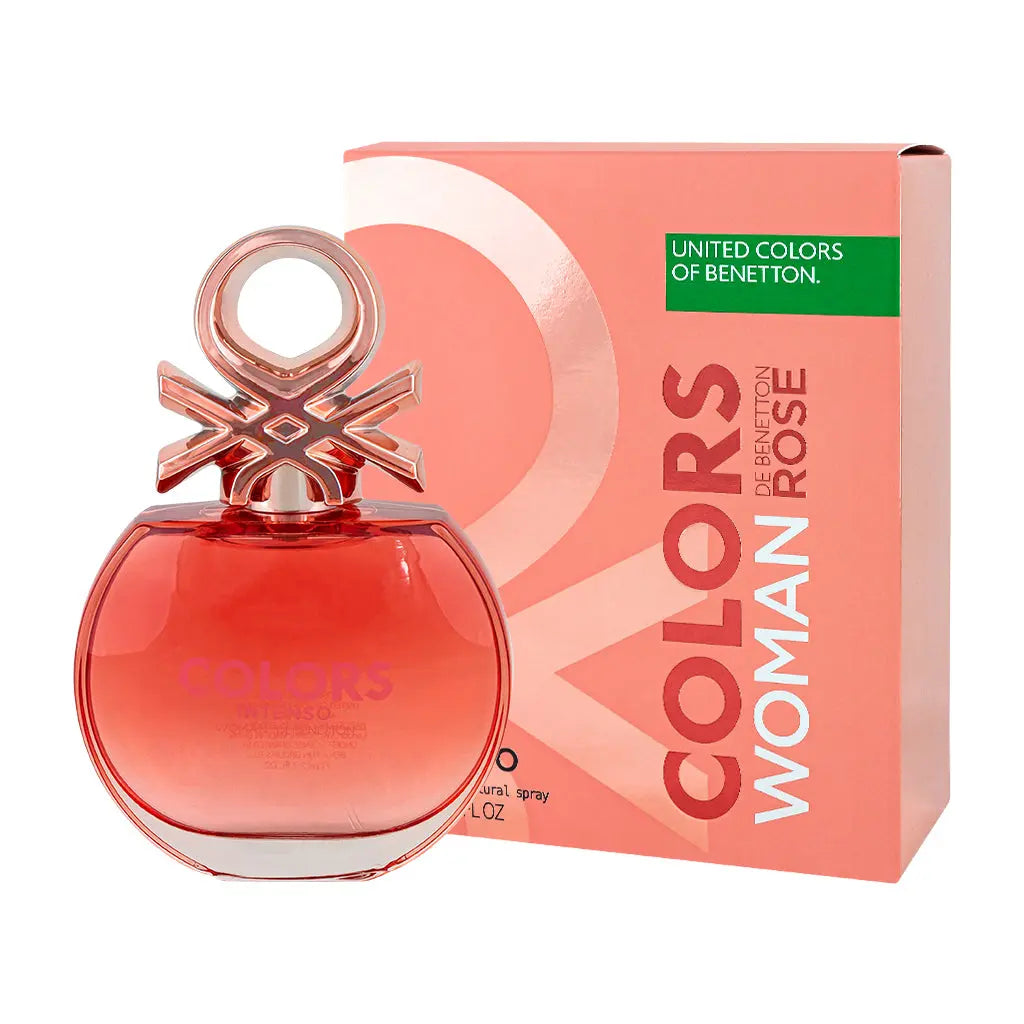 Colors Rose Intenso By Benetton For Woman 2.7 oz EDP Spray - perfumesandrea