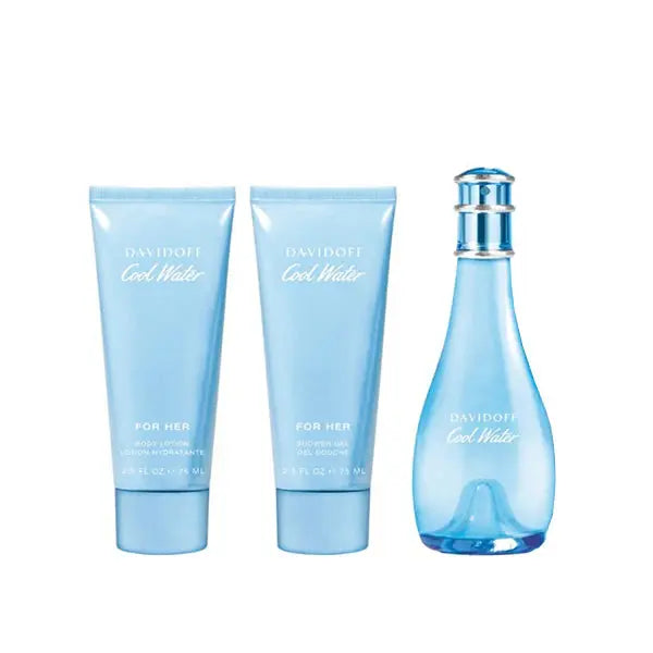 Cool Water By Davidoff - For Women 3Pcs Gift Set EDT