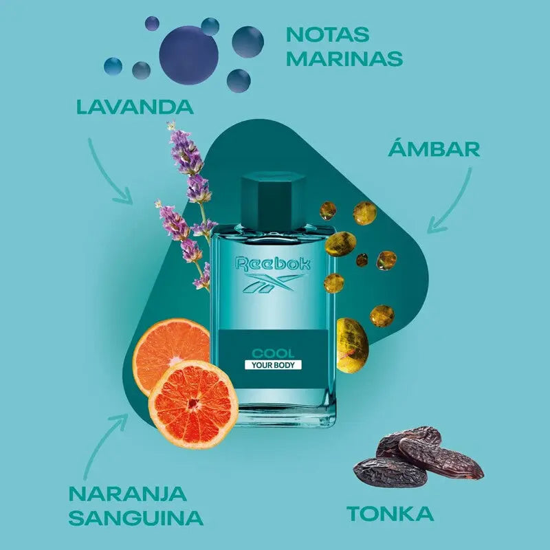 Cool Your Body by Reebok fresh citrus marine everyday fragrance for men