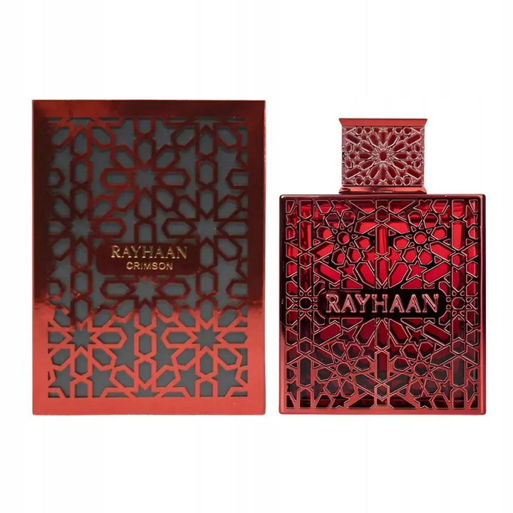 Crimson by Rayhaan for Men 3.4oz EDP perfume bottle