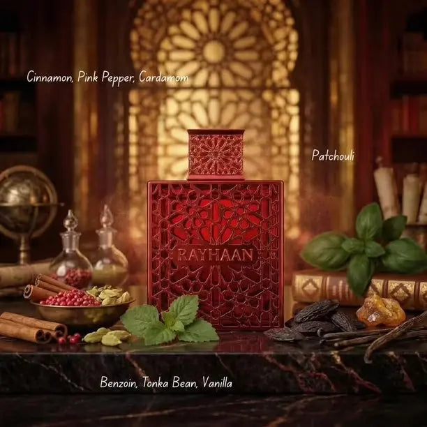 Crimson by Rayhaan sweet gourmand evening fragrance for men