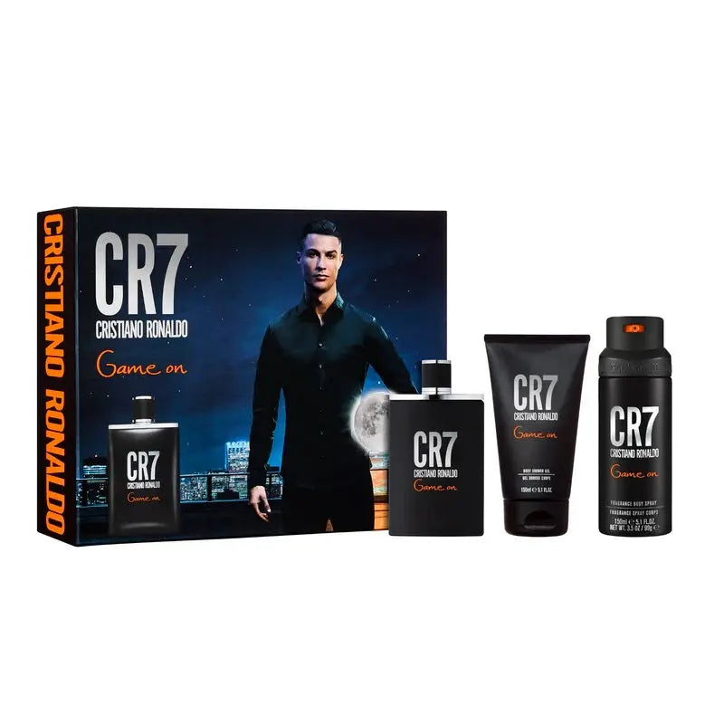 Cristiano Game On 3-Piece Set By Cristiano Ronaldo For Men 3.4oz EDT Spray