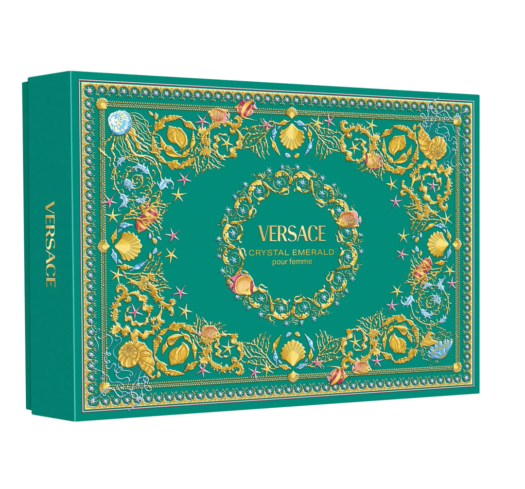Crystal Emerald by Versace 4-piece perfume gift set for women
