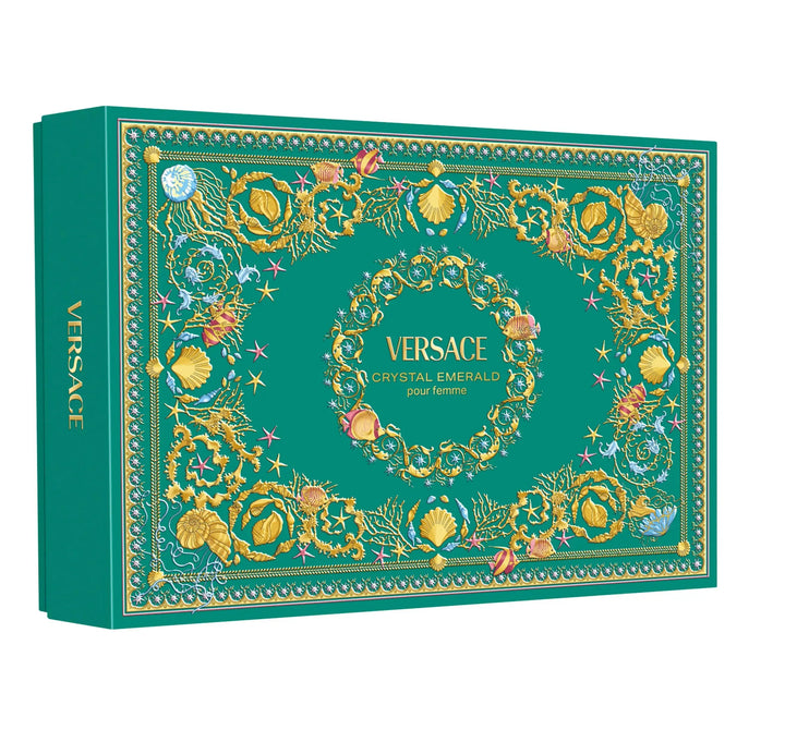 Crystal Emerald by Versace 4-piece perfume gift set for women
