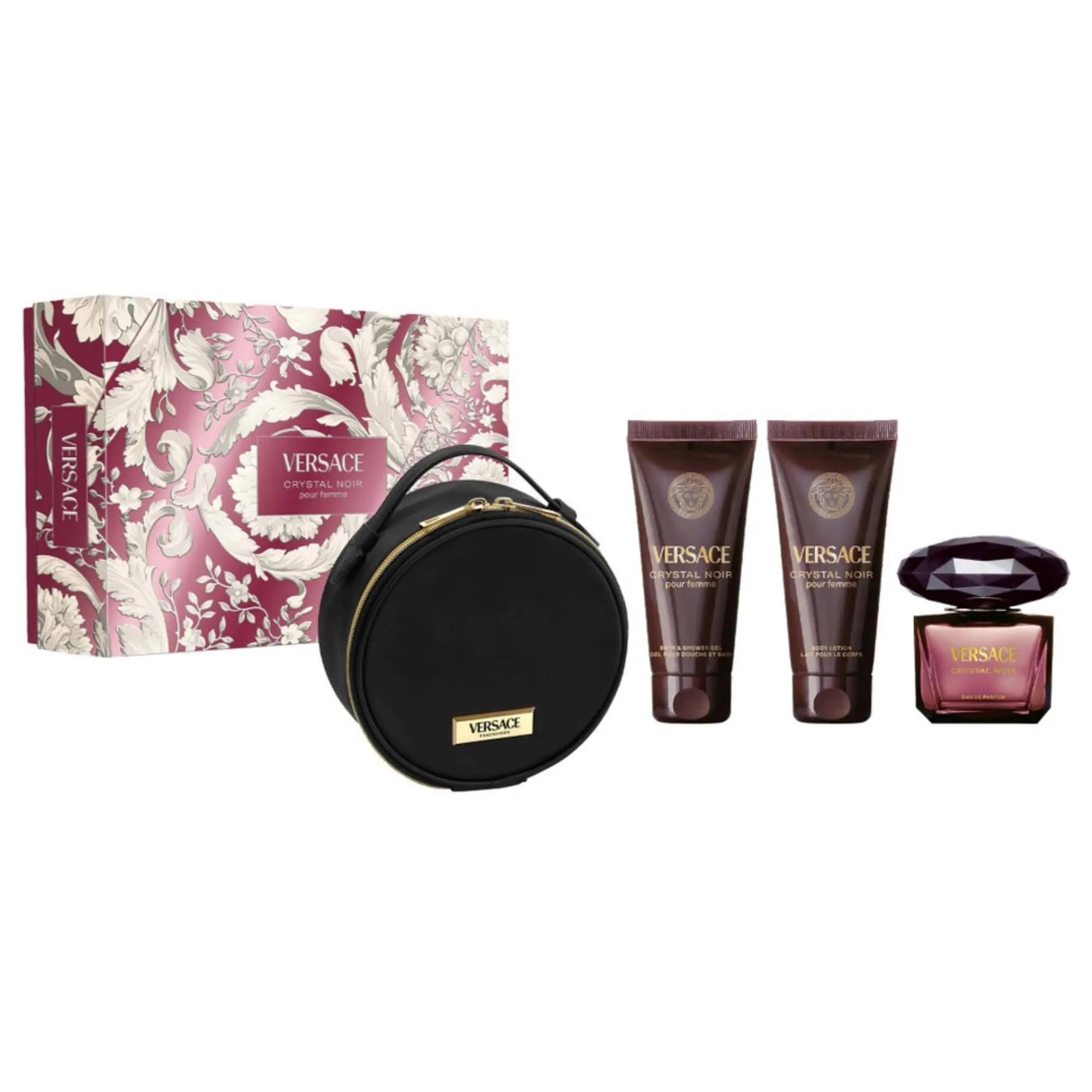 Crystal Noir by Versace - For Women 4Pcs Gift Set EDP