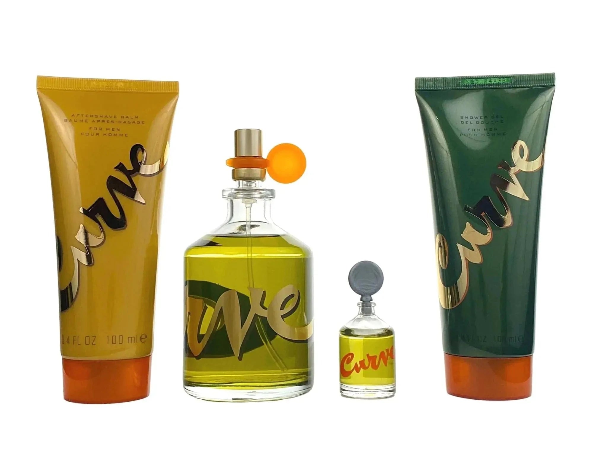 Curve By Liz Claiborne For Men 4Pcs Set EDC Spray Liz Claiborne
