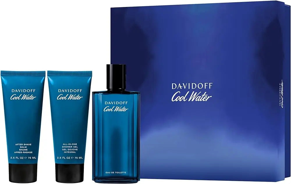 Cool Water by Davidoff original 3-piece gift set box
