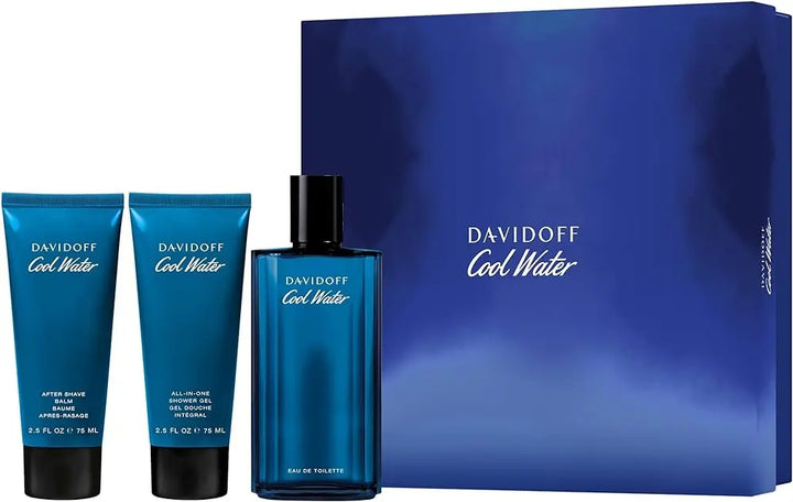 Cool Water by Davidoff original 3-piece gift set box

