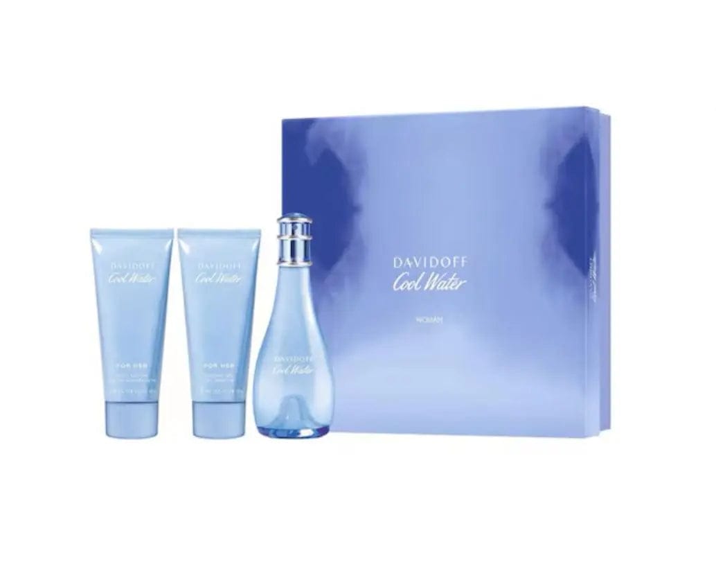 Davidoff Cool Water 3pc Gift Set For Women - perfumesandrea