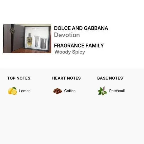 Devotion by Dolce Gabbana original box set 3.3oz Eau de Parfum