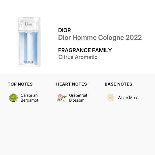 Dior Homme fresh clean fragrance for men