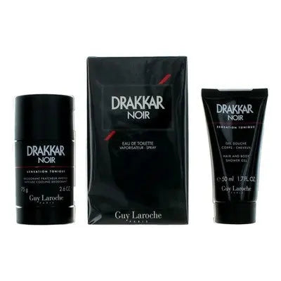 Drakkar Noir By Guy Laroche For Men 3Pcs Set EDT Spray Guy Laroche