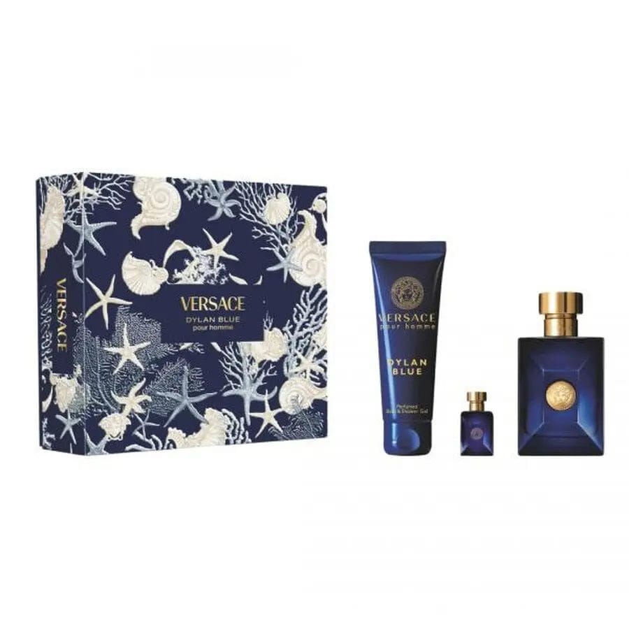 Dylan Blue by Versace - Men's 3Pcs Gift Set Eau De Toillete.