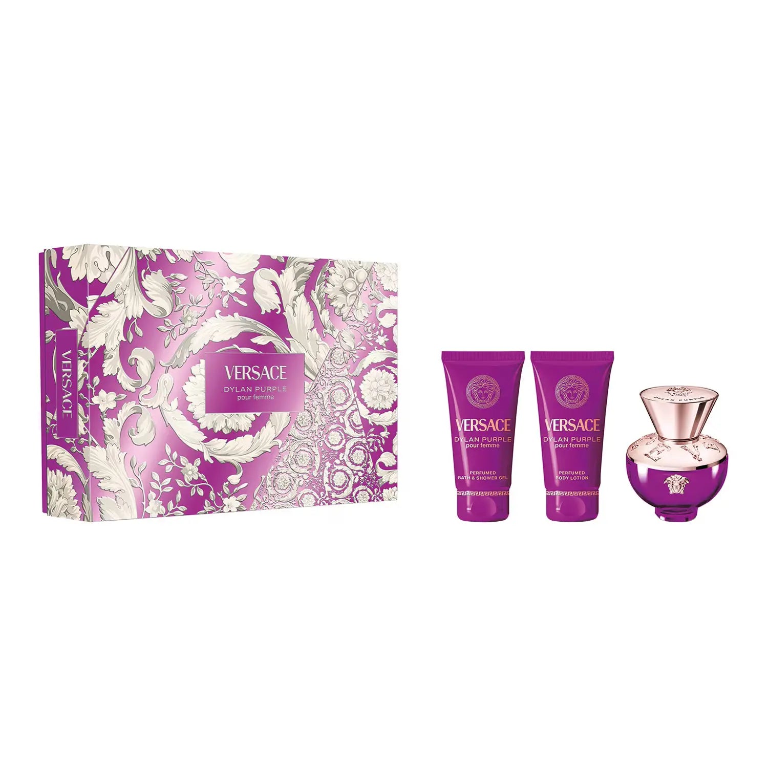 Dylan Purple by Versace - For Women 3Pcs Gift Set 1.7oz EDP