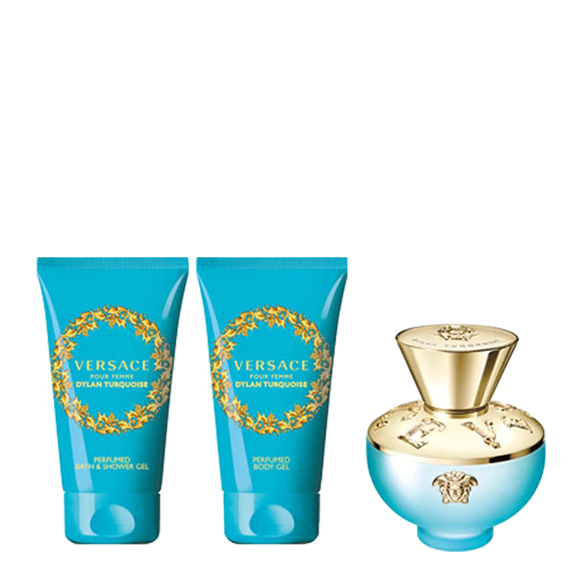 Dylan Turquoise By Versace For Women EDT Spray (4pc Gift Set) Versace