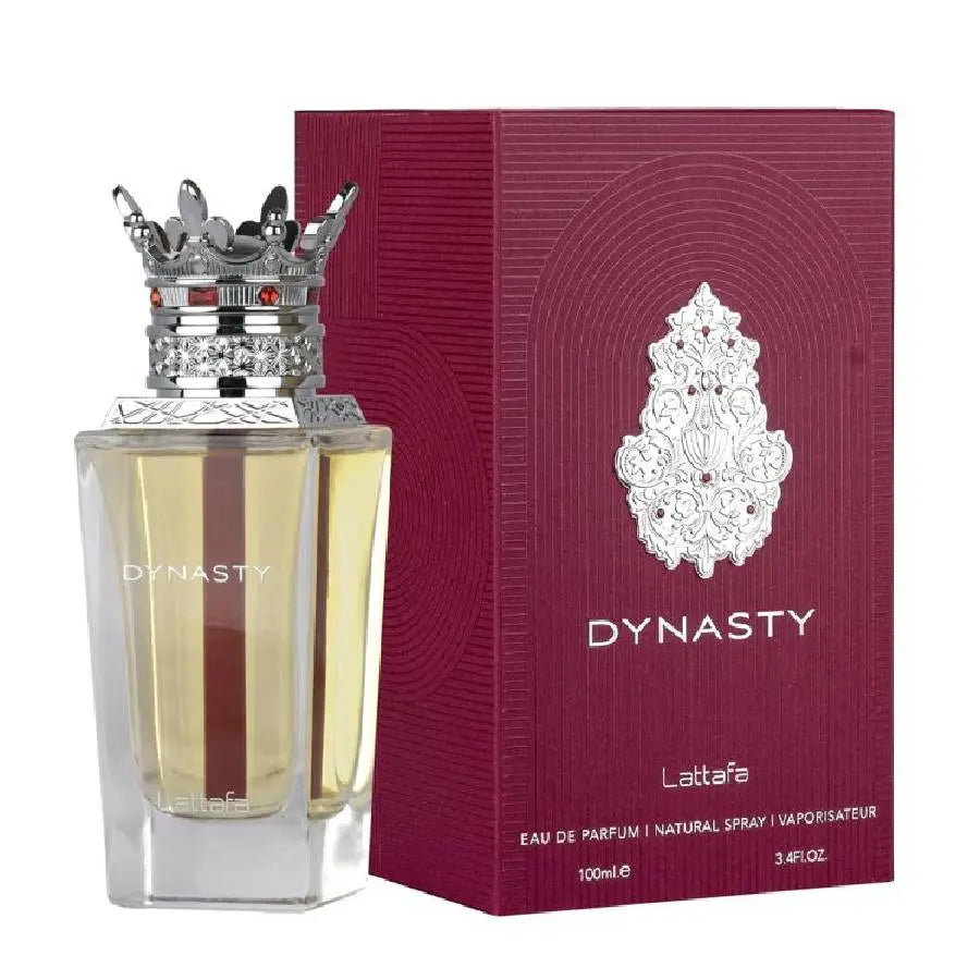 Dynasty by Lattafa Unisex 3.4oz EDP perfume bottle