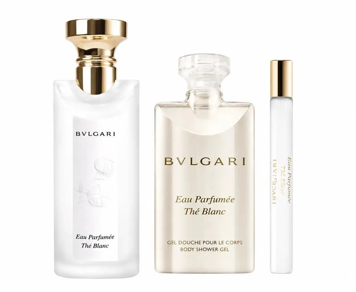 Eau Parfumee The Blanc Bvlgari 2.5oz EDC three-piece set for women