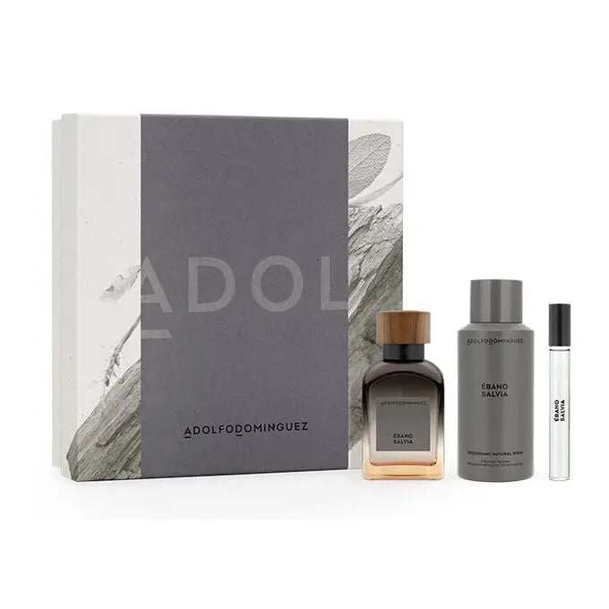 Ebano Salvia 3-Piece Set By Adolfo Dominguez For Men 4.1oz EDP Spray