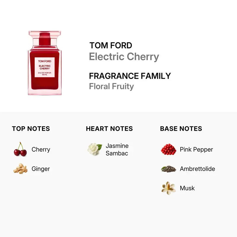 Electric Cherry by Tom Ford sweet sensual musky scent