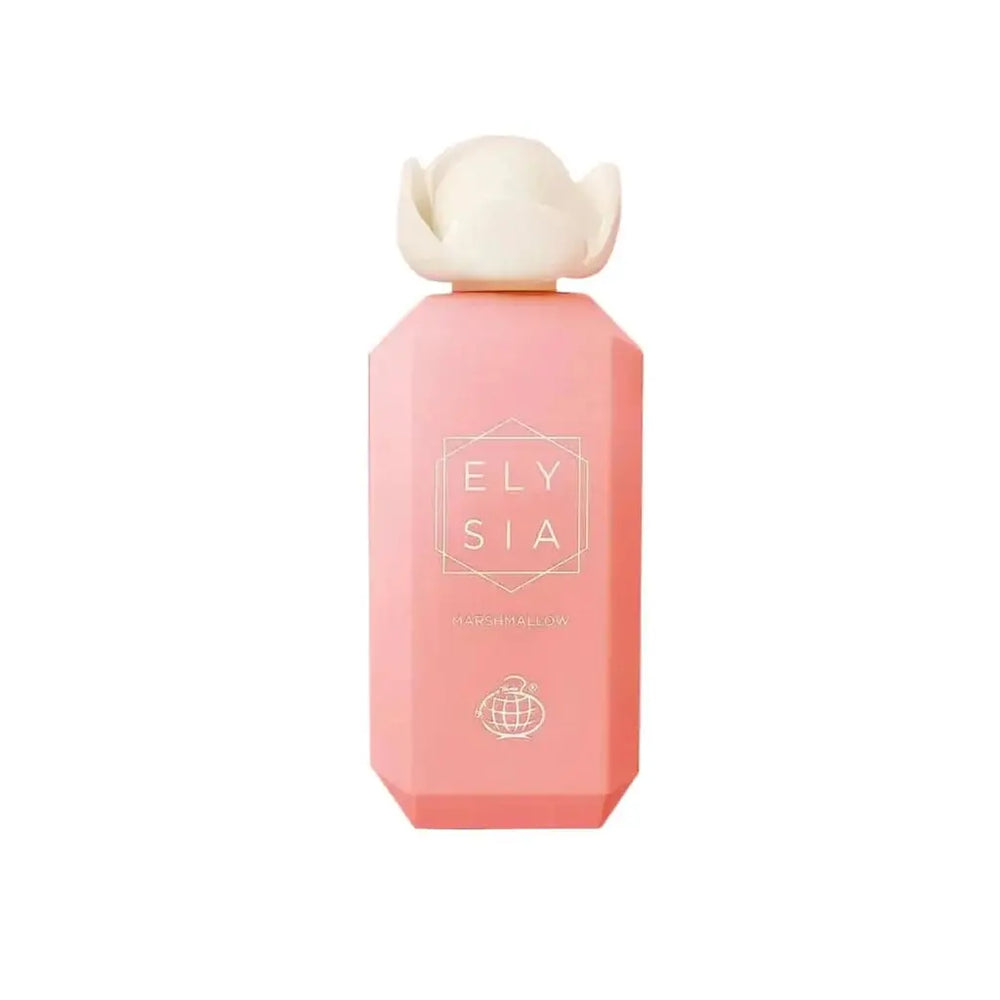 Elysia Marshmallow by Fragrance World EDP bottle close-up detail