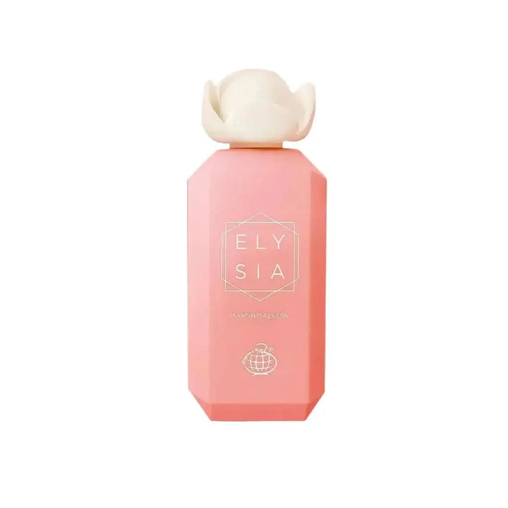 Elysia Marshmallow by Fragrance World EDP bottle close-up detail