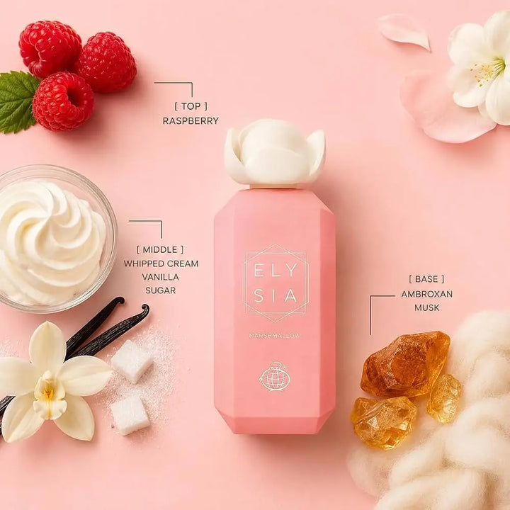 Elysia Marshmallow by Fragrance World creamy vanilla marshmallow fragrance for women
