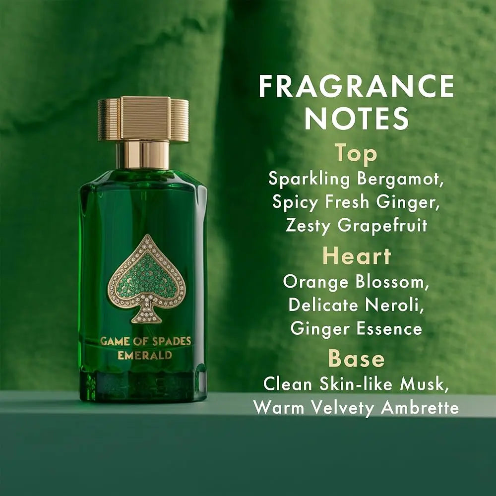 Game of Spade Emerald Parfum bottle detail