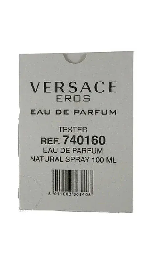 Eros by Versace - For Men 3.4 oz EDP Spray Tester.