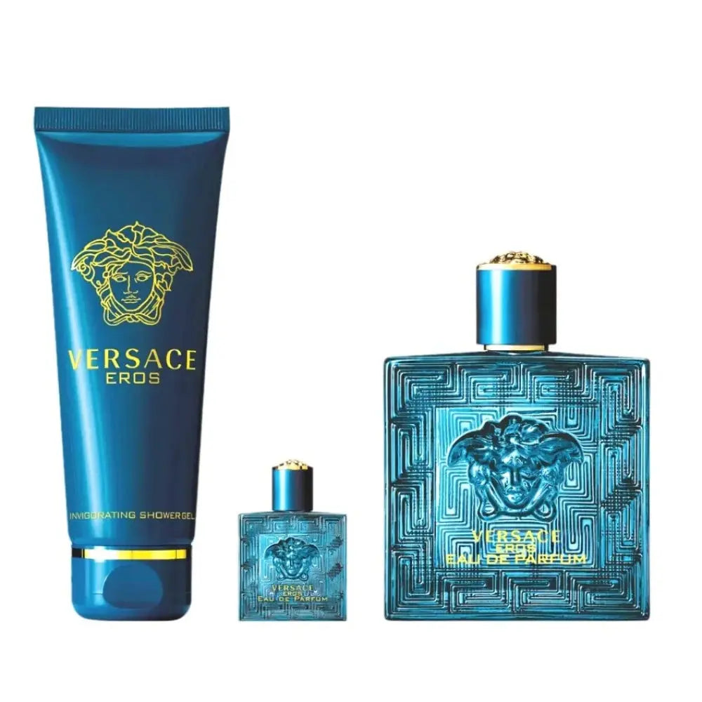 Eros By Versace For Men 3Pcs Set EDP Spray Versace