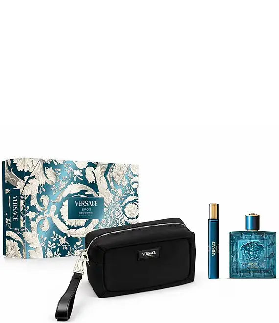 Eros by Versace - For Men 3Pcs Gift Set EDP Spray.