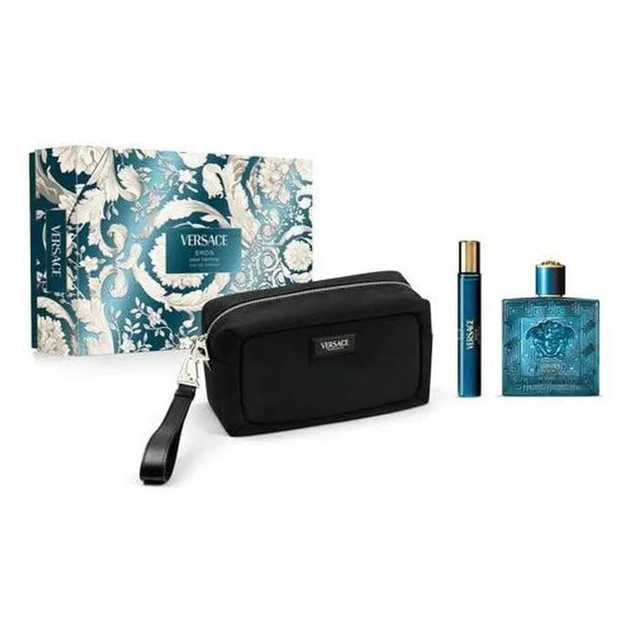 Eros by Versace - Men's 3Pcs Gift Set Eau De Toilette.