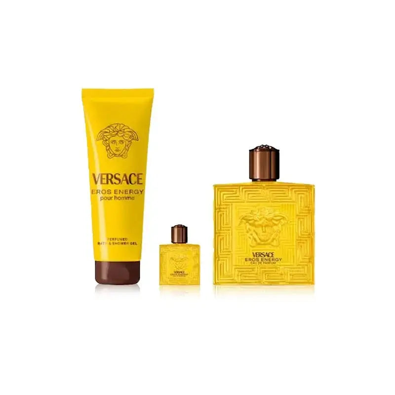 Eros Energy By Versace For Men 3Pcs Set EDP Spray Versace
