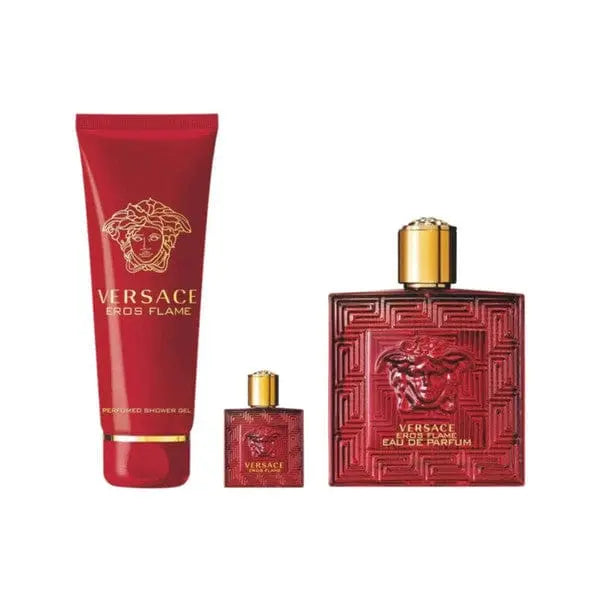 Eros Flame by Versace - For Men 3Pcs Gift Set EDP 