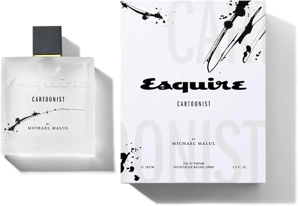 Esquire Cartoonist by Michael Malul for Men 3.4oz EDP perfume bottle