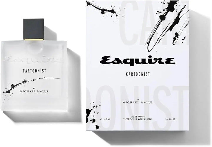 Esquire Cartoonist by Michael Malul for Men 3.4oz EDP perfume bottle