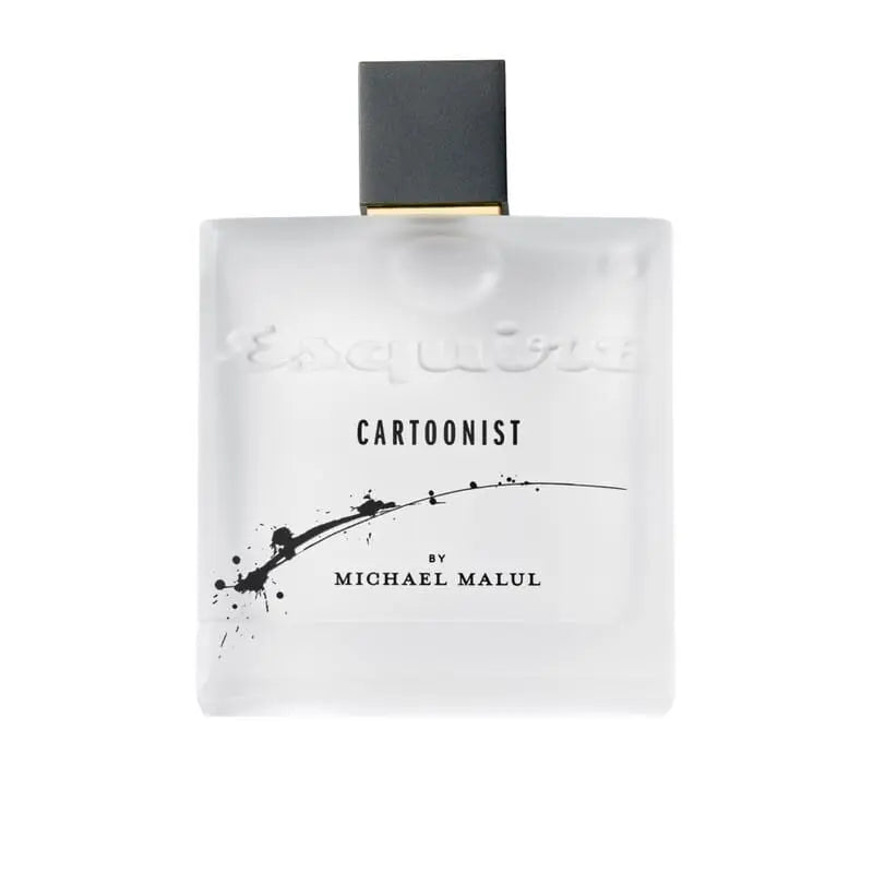 Esquire Cartoonist by Michael Malul EDP bottle close-up