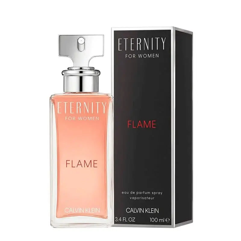 Eternity Flame By Calvin Klein - For Women 3.4oz EDP Spray.