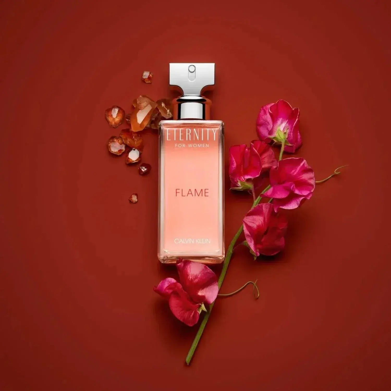 Eternity Flame By Calvin Klein - For Women 3.4oz EDP Spray.