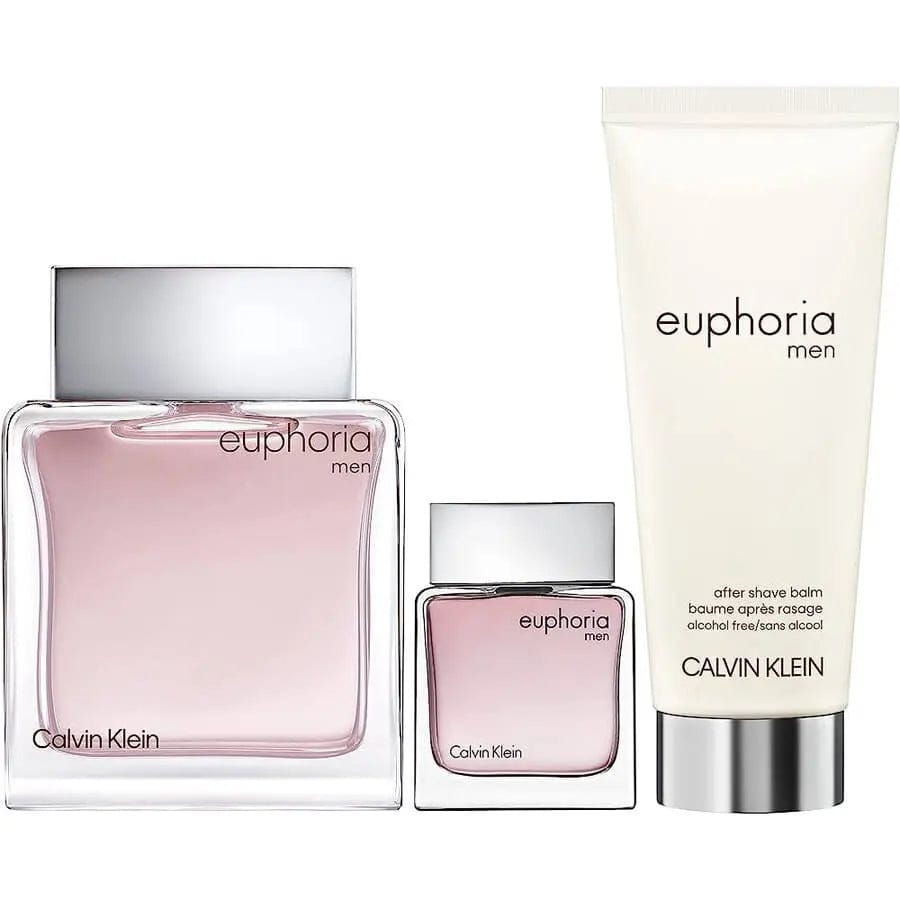 Euphoria Men by Calvin Klein - Men's 3Pcs Gift Set EDT.