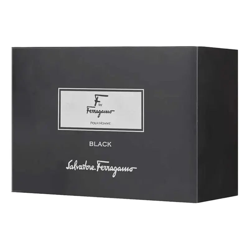 F Black By Salvatore Ferragamo For Men (3pc Gift Set) - perfumesandrea
