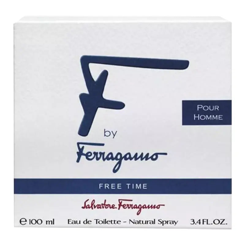 F Free Time By Salvatore Ferragamo For Men 3.3oz EDT Spray Salvatore Ferragamo