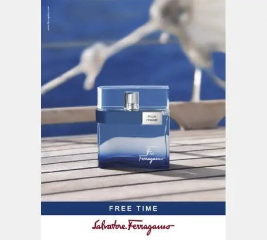 F Free Time By Salvatore Ferragamo For Men 3.3oz EDT Spray Salvatore Ferragamo
