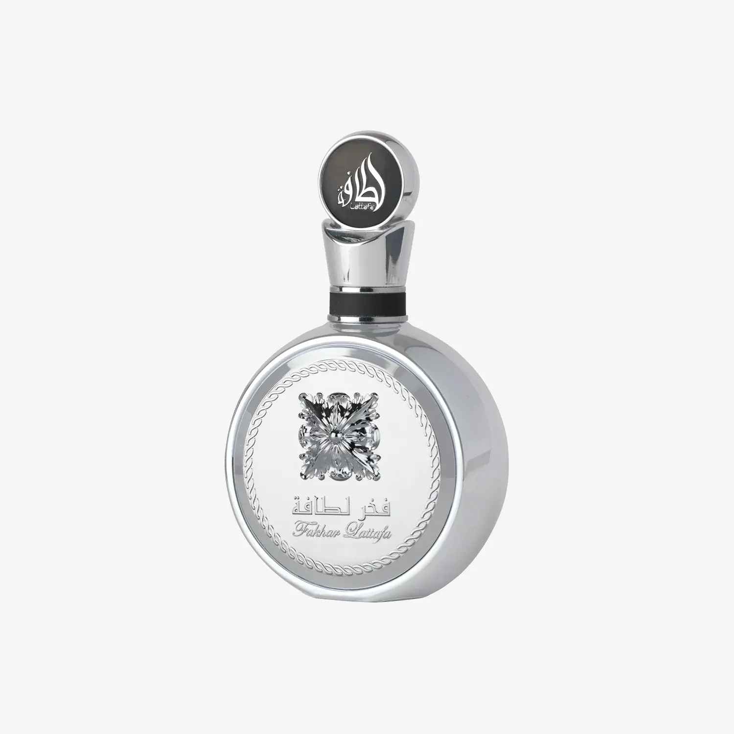 Fakhar Platin by Lattafa for Unisex 3.4oz EDP perfume bottle